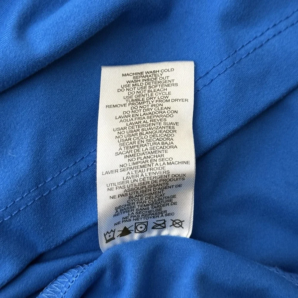 NFL Combine Detroit Lions Mens S Quarter Zip‎ Pullover Blue Stretch Activewear